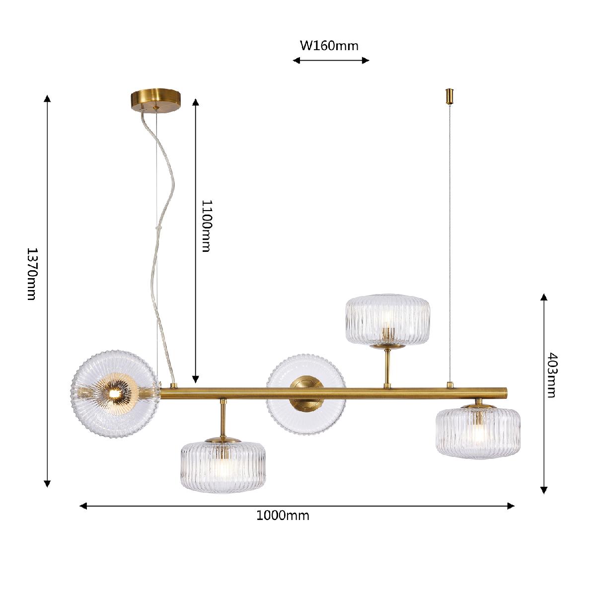 Подвесная люстра Favourite Malinconia 4051-5P