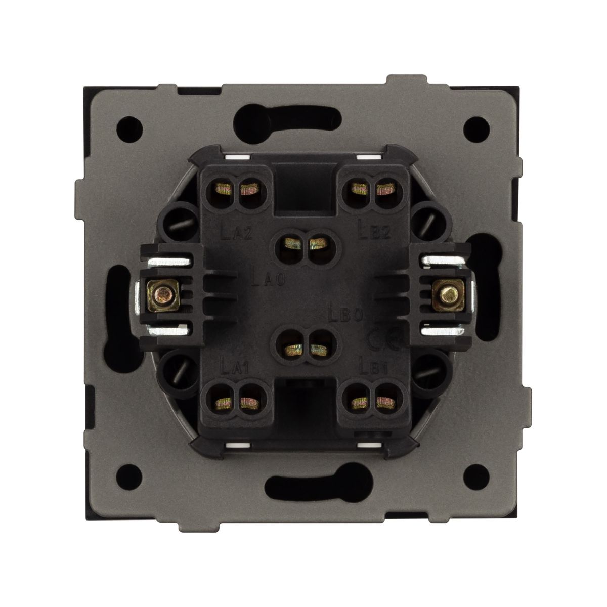 Механизм выключателя одноклавишный перекрёстный Arlight SWT-TENDO-MKX1-PL-GR (230V, 10A) 054056