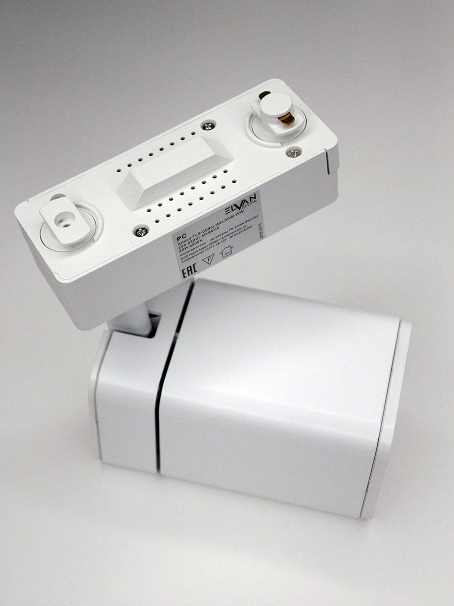 Трековый светильник Elvan ST-05SQ-20W-WW-Wh