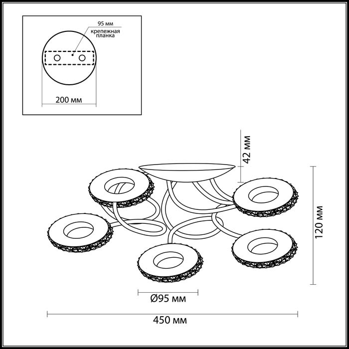 Потолочная светодиодная люстра Lumion Binaretu 3602/30CL