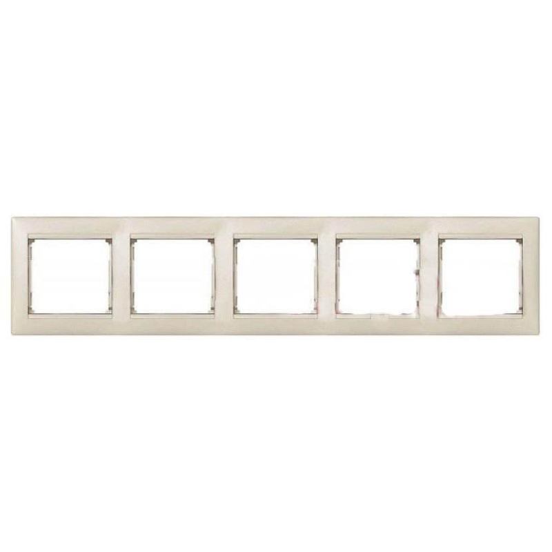 Рамка 5-постовая Legrand Valena жемчужная 770475