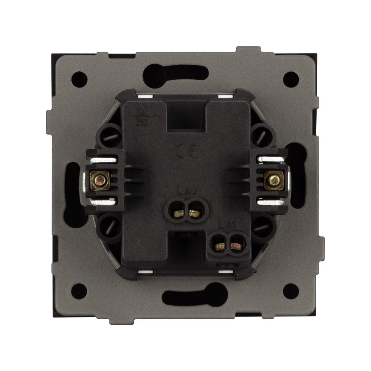 Механизм выключателя одноклавишный непроходной Arlight SWT-TENDO-MK01-SFPL-GR (230V, 10A) 054569