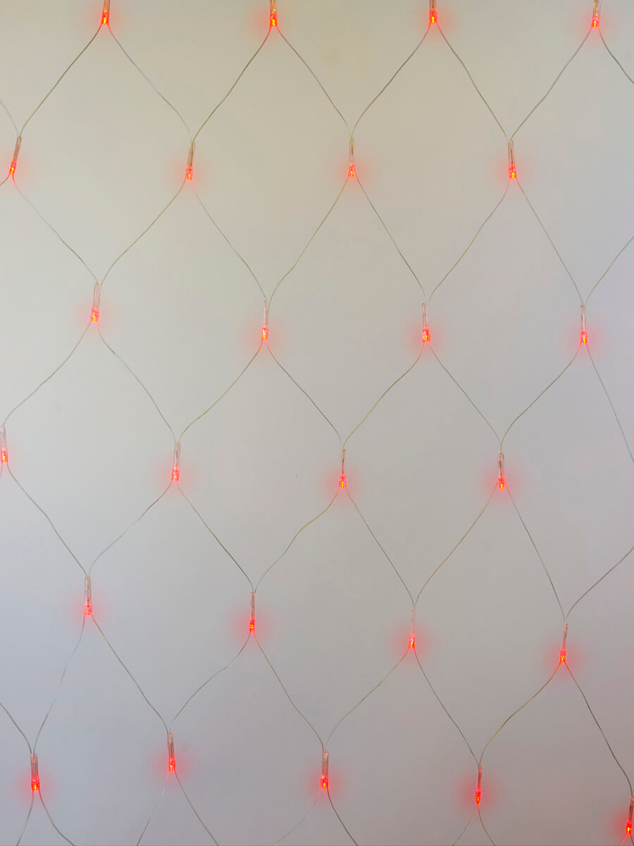 Светодиодная гирлянда (07940) Uniel занавес 220V красный ULD-N2520-240/DTA RED IP20