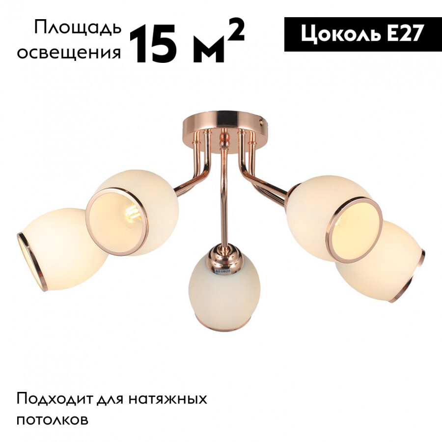 Потолочная люстра IMEX MD.0538-5-S-PKGD