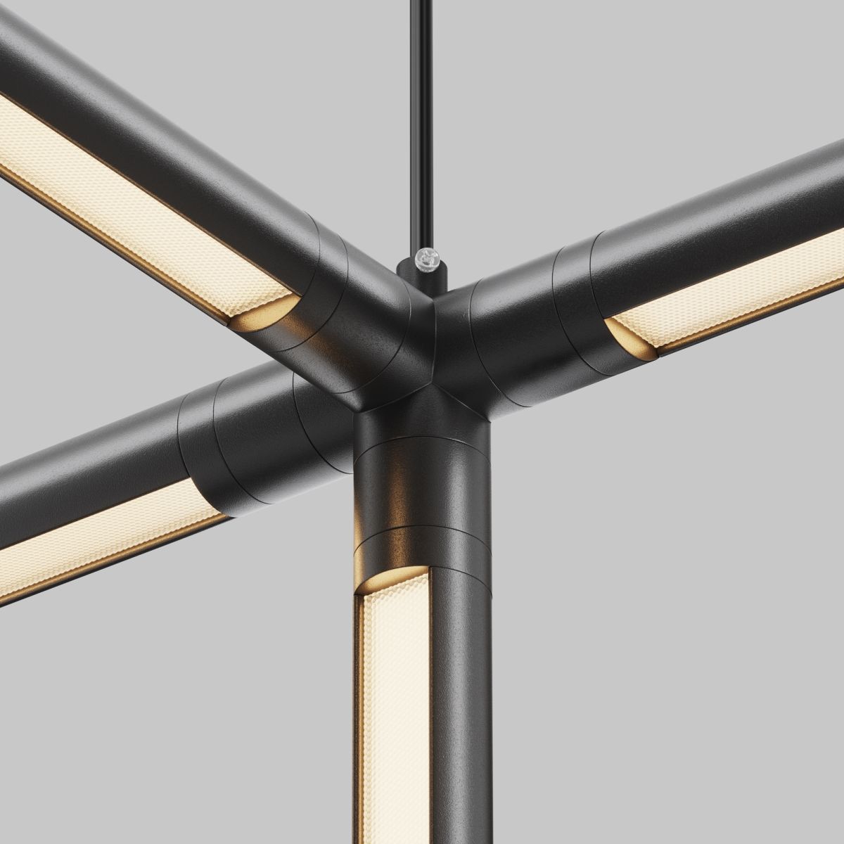 Х-образный вертикальный коннектор с вводом питания Maytoni Shelf CA019L4C-P-B