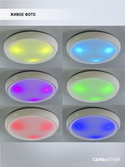 Потолочный светильник Seven Fires Санни 48019.50.90.77CL-RGB