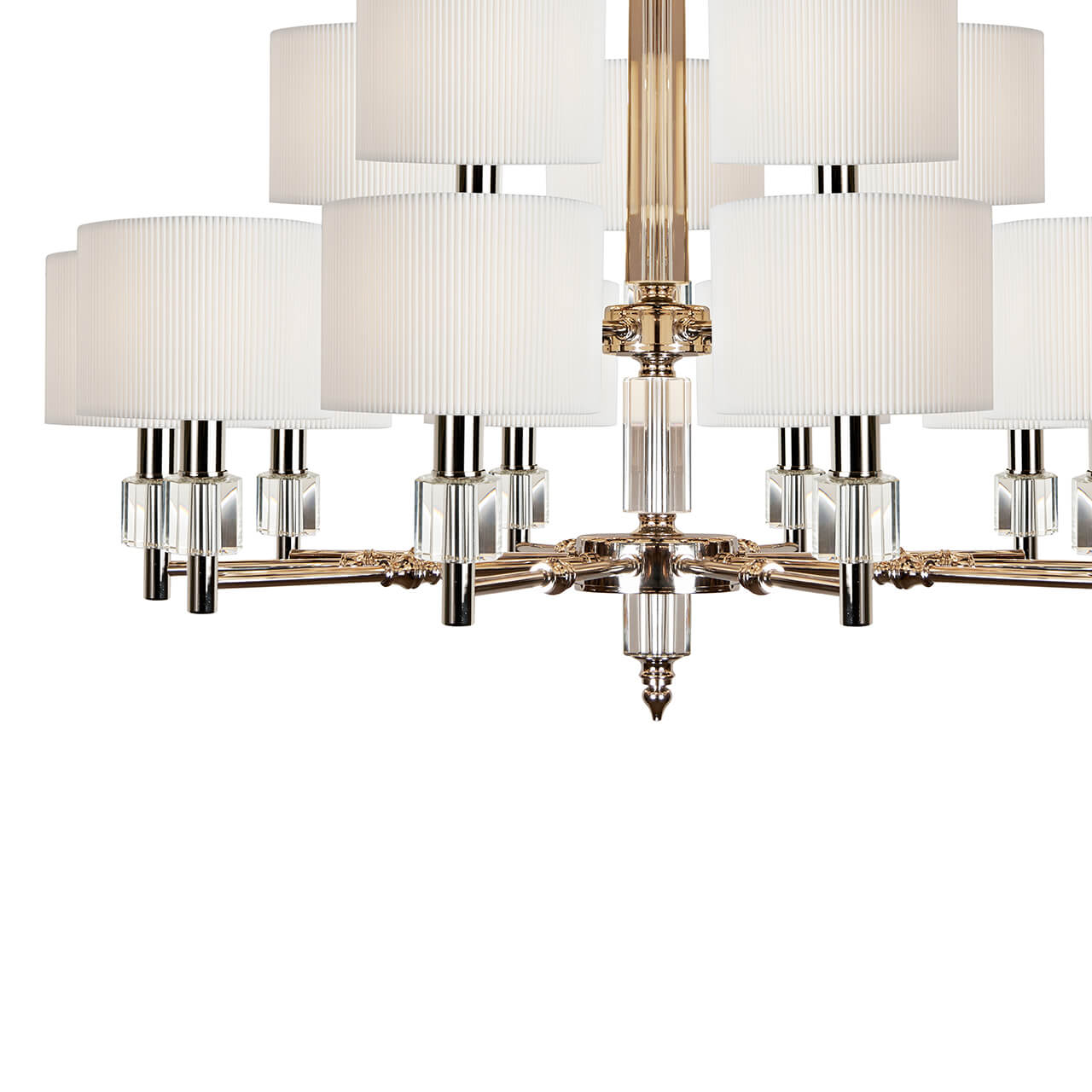 Подвесная люстра iLamp Alesti P2424-10+5 Nickel