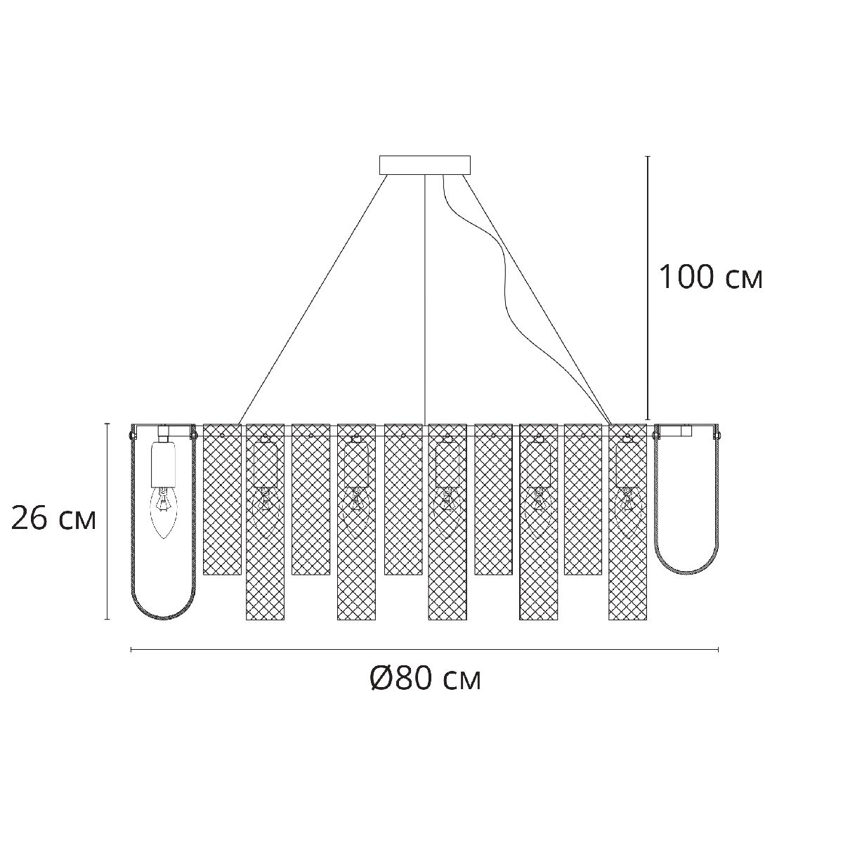 Подвесная люстра Arte Lamp Denebola A4074LM-14CC