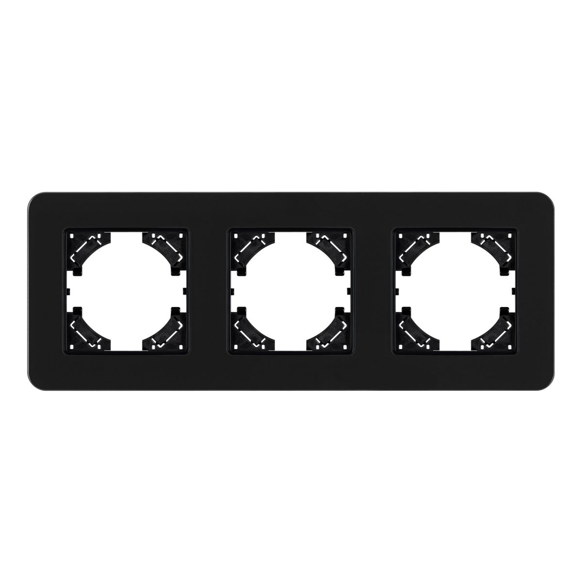 Рамка на 3 поста стеклянная Arlight FRM-OMALI-SFGS-3-BK 049713