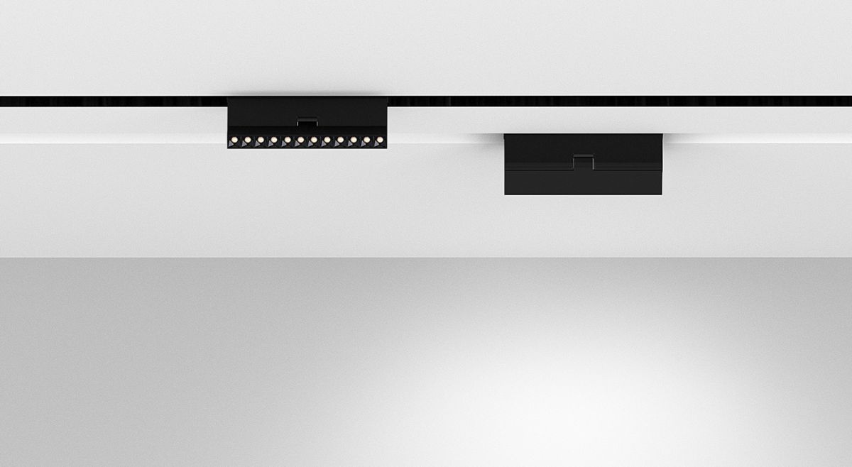 Трековый однофазный светильник Luminotti Slimline Pinflat Mask L.221.9.CCT.BK