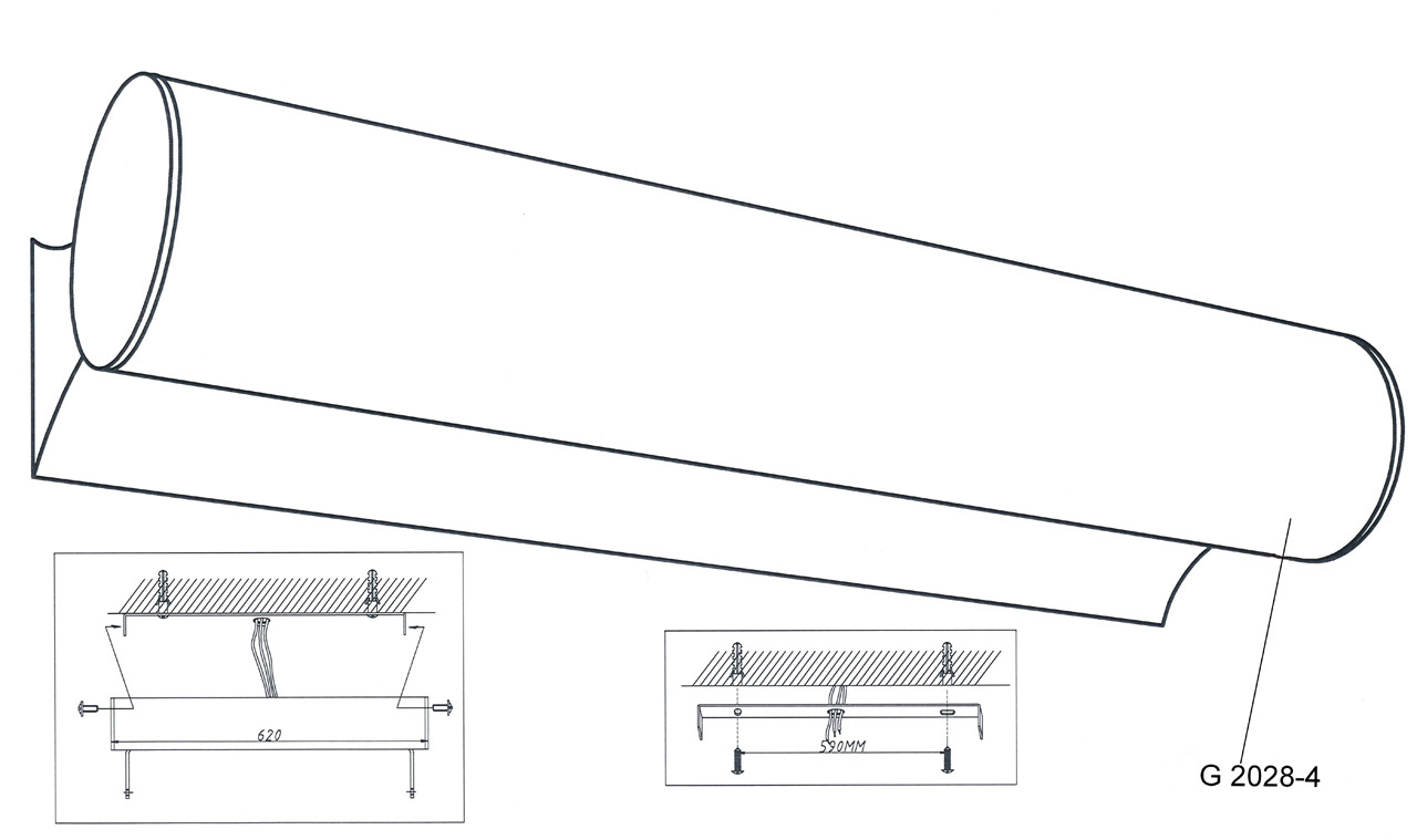Подсветка для зеркал Odeon Light Tube 2028/4W