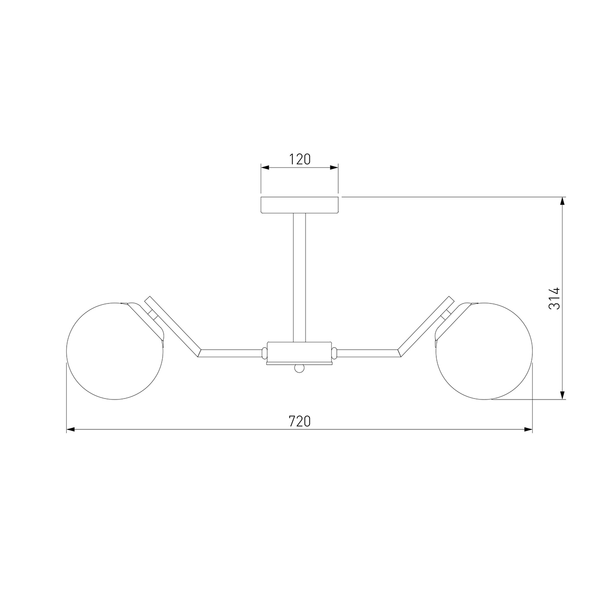 Потолочная люстра Eurosvet Frost 70154/6 латунь