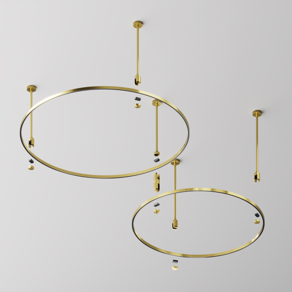 Шинопровод магнитный круглый Maytoni Flarity TRX154-R-D800-BS