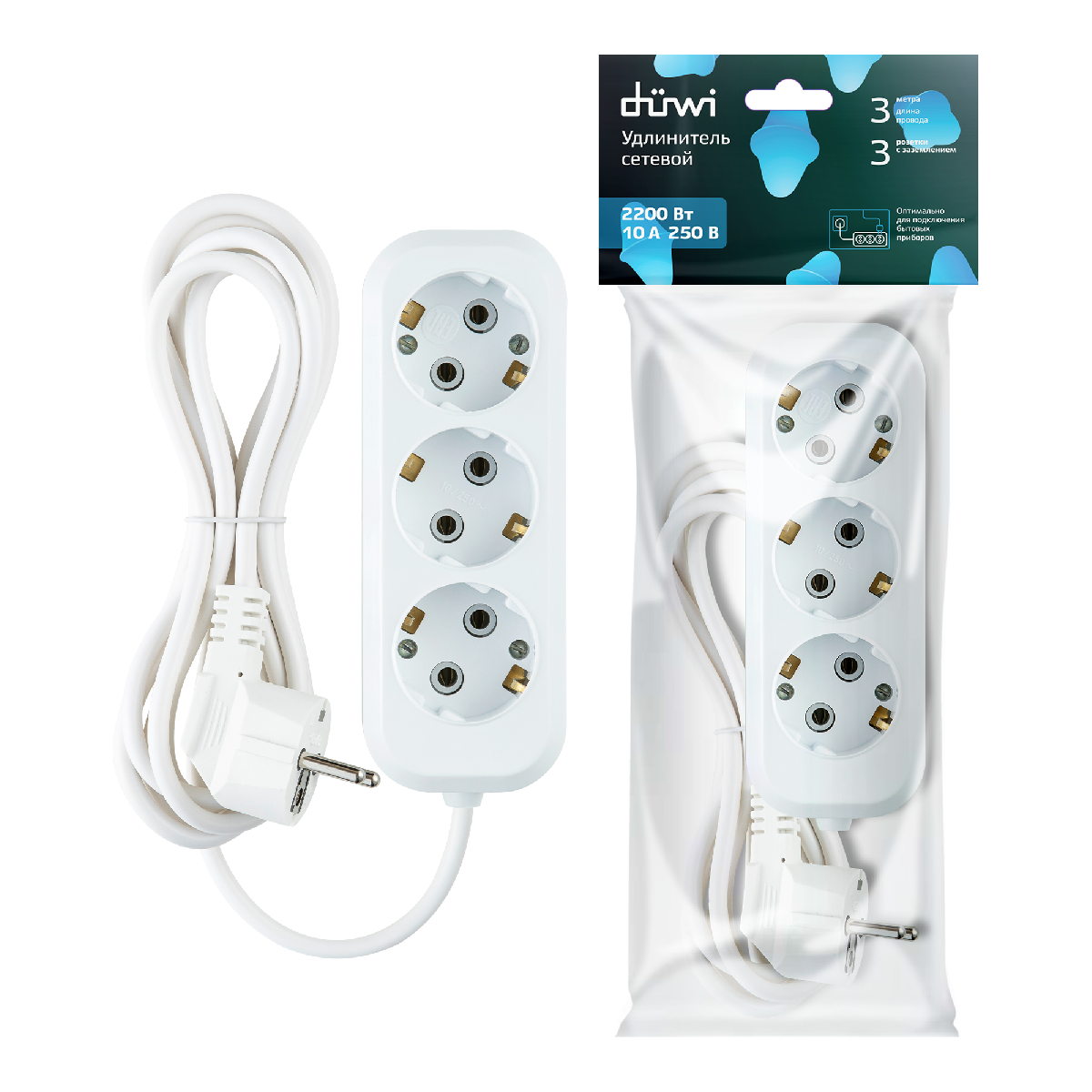 Удлинитель бытовой Duwi 32034 0