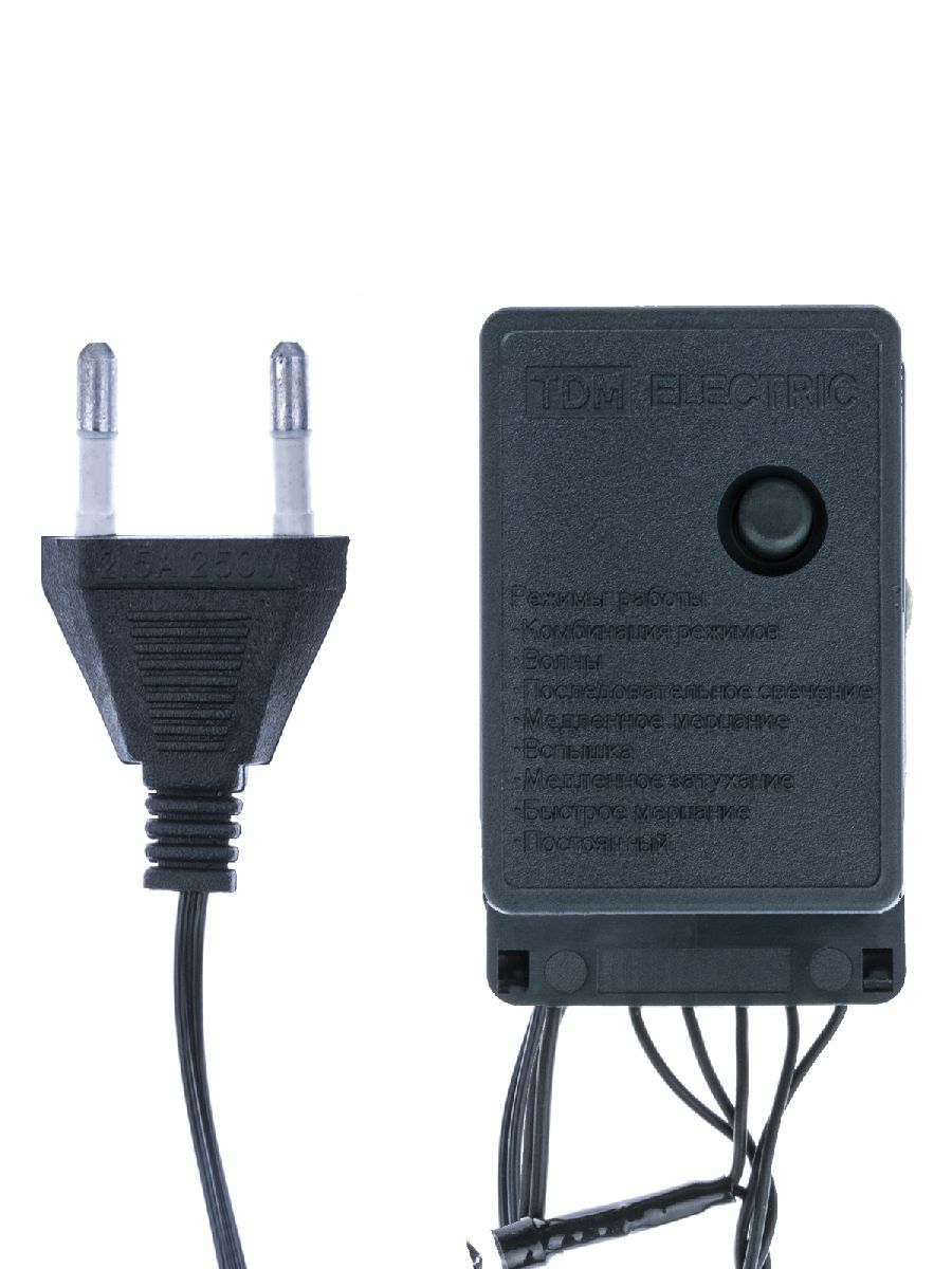 Светодиодная гирлянда TDM Electric СГ 100 З 220V разноцветная 8 режимов SQ0361-0010