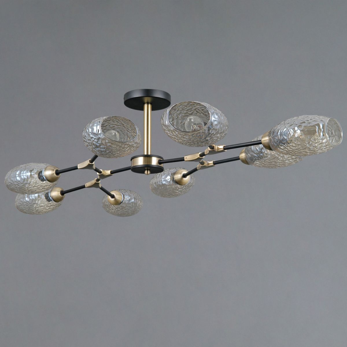 Люстра на штанге Illumico IL0272-8CSQ-25 BK AB TRENTO