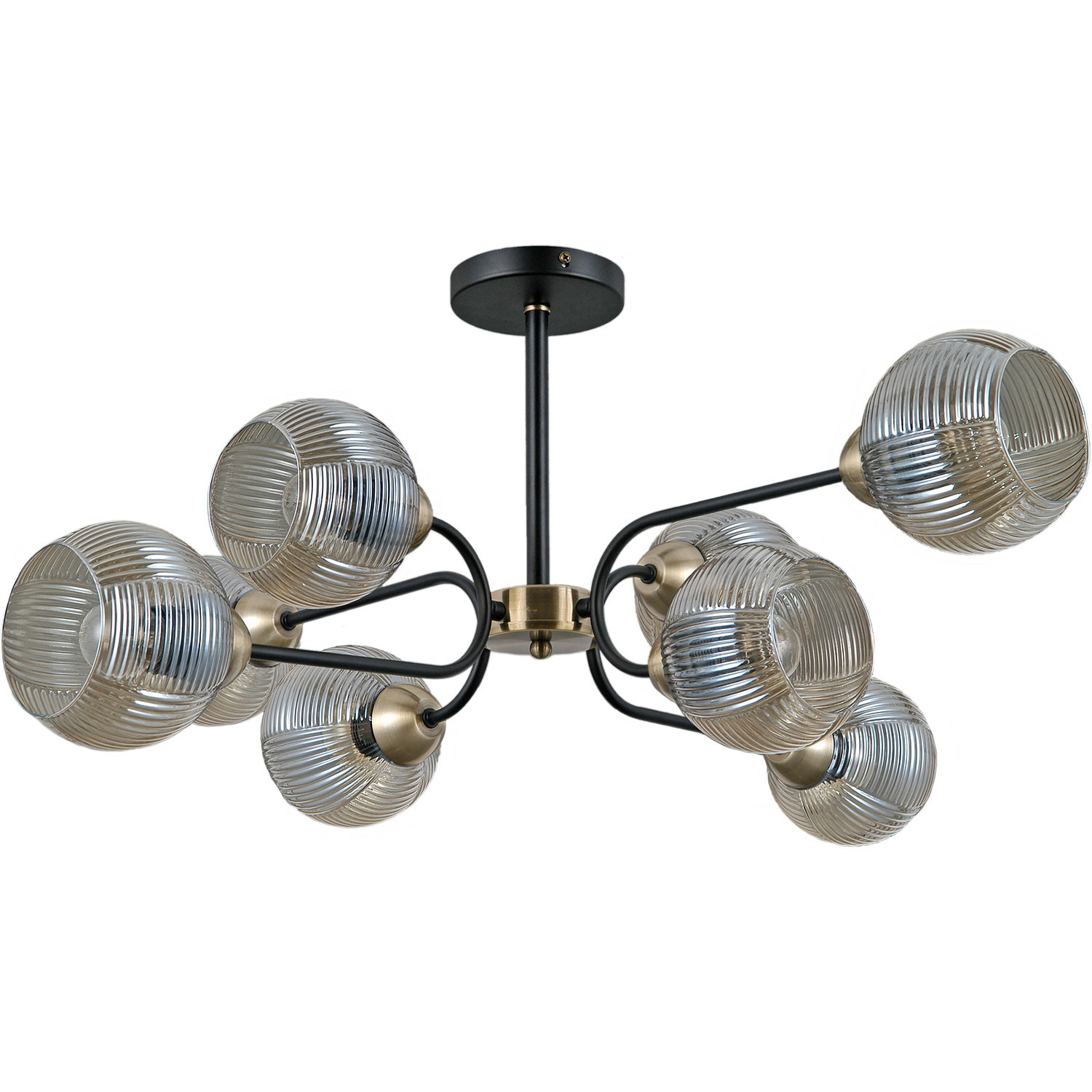 Люстра на штанге Illumico IL0398-8CSQ-79 BK AB