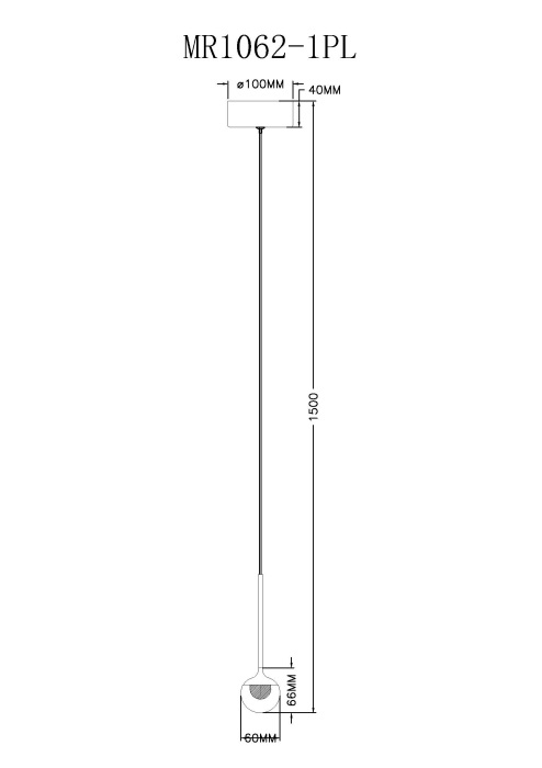 Подвесной светильник Myfar Kollins MR1062-1PL