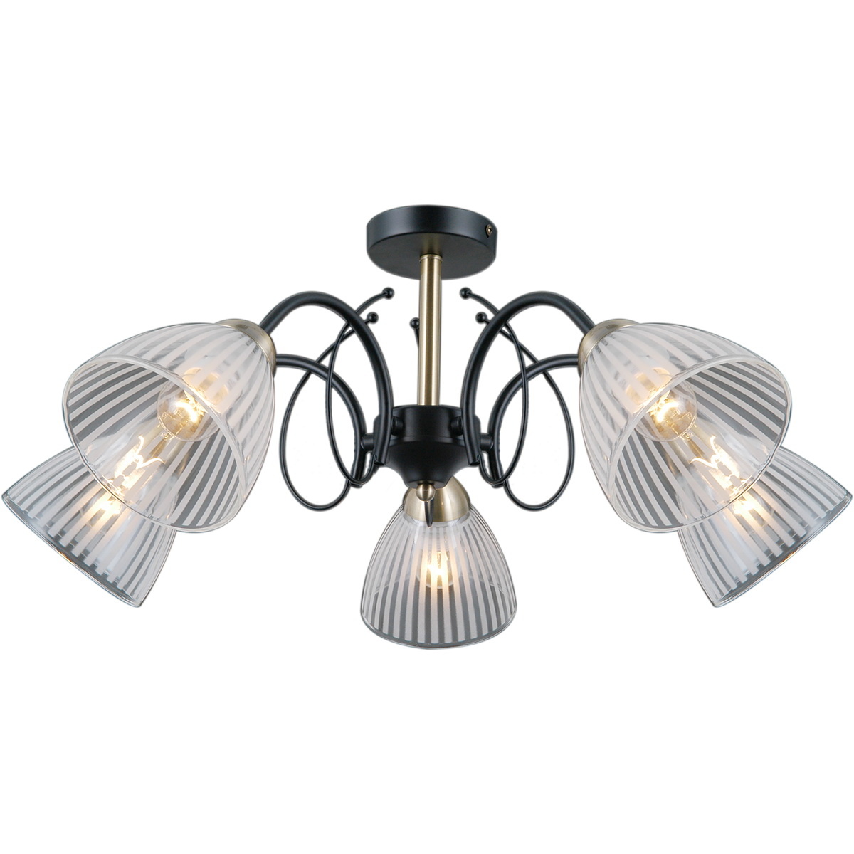 Люстра на штанге Illumico IL0198-5CSQ-79 BK AB