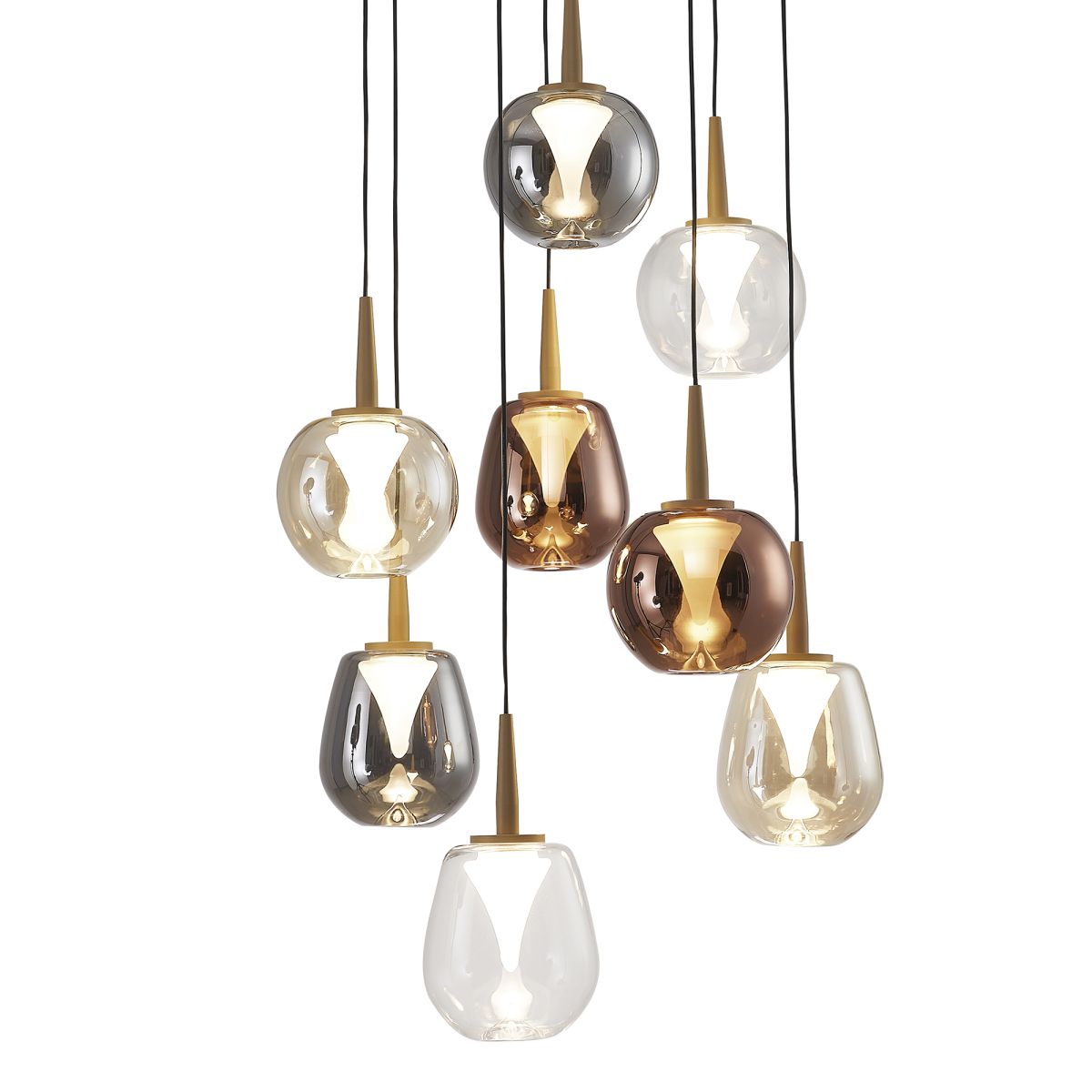 Каскадная люстра Mantra Andromeda 8933+8PL