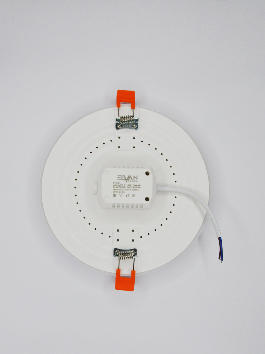 Встраиваемый светильник Elvan VLS-108R-24W-NH-Wh