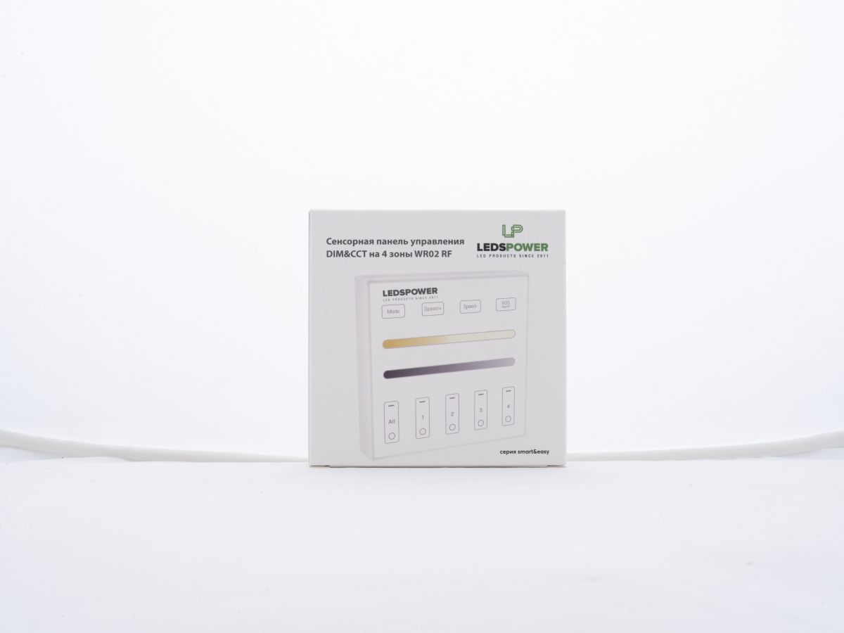 Сенсорная панель управленияLEDS POWER DIM&CCT на 4 зоны WR02 RF 006482