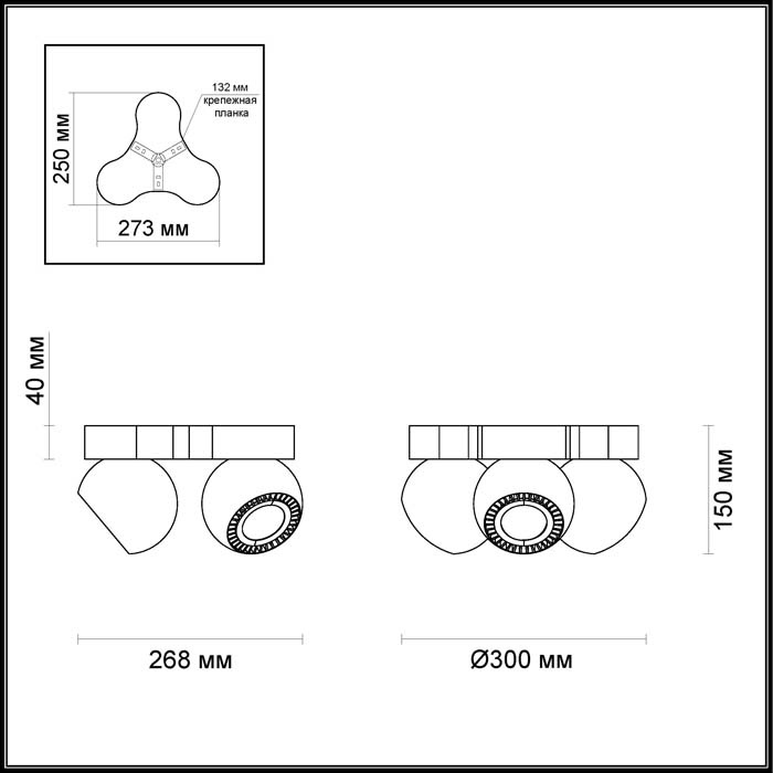 Светодиодный спот Odeon Light Urfina 3536/3CL
