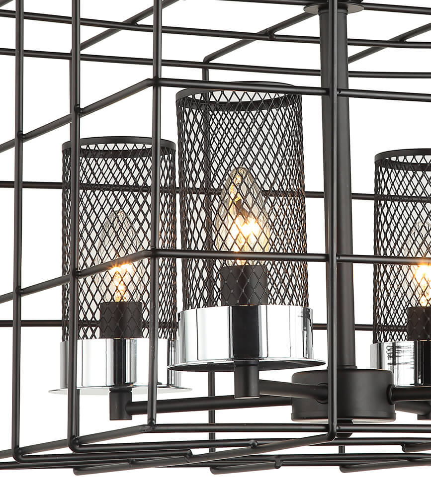 Подвесная люстра Lumien Hall Хорс 4013/4P-BK-CR