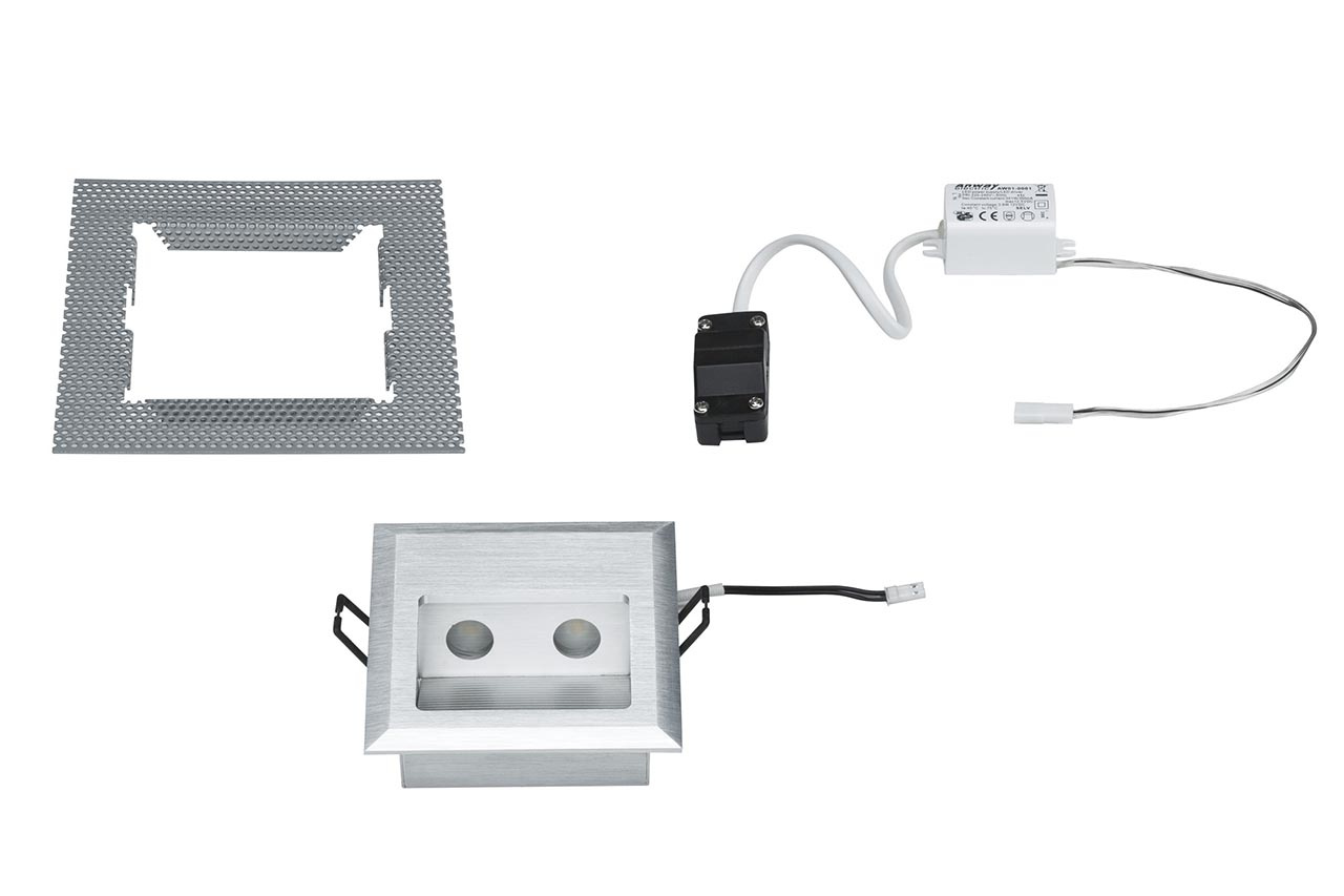 Встраиваемый светодиодный cветильник Paulmann Wall Led Quadro 93753