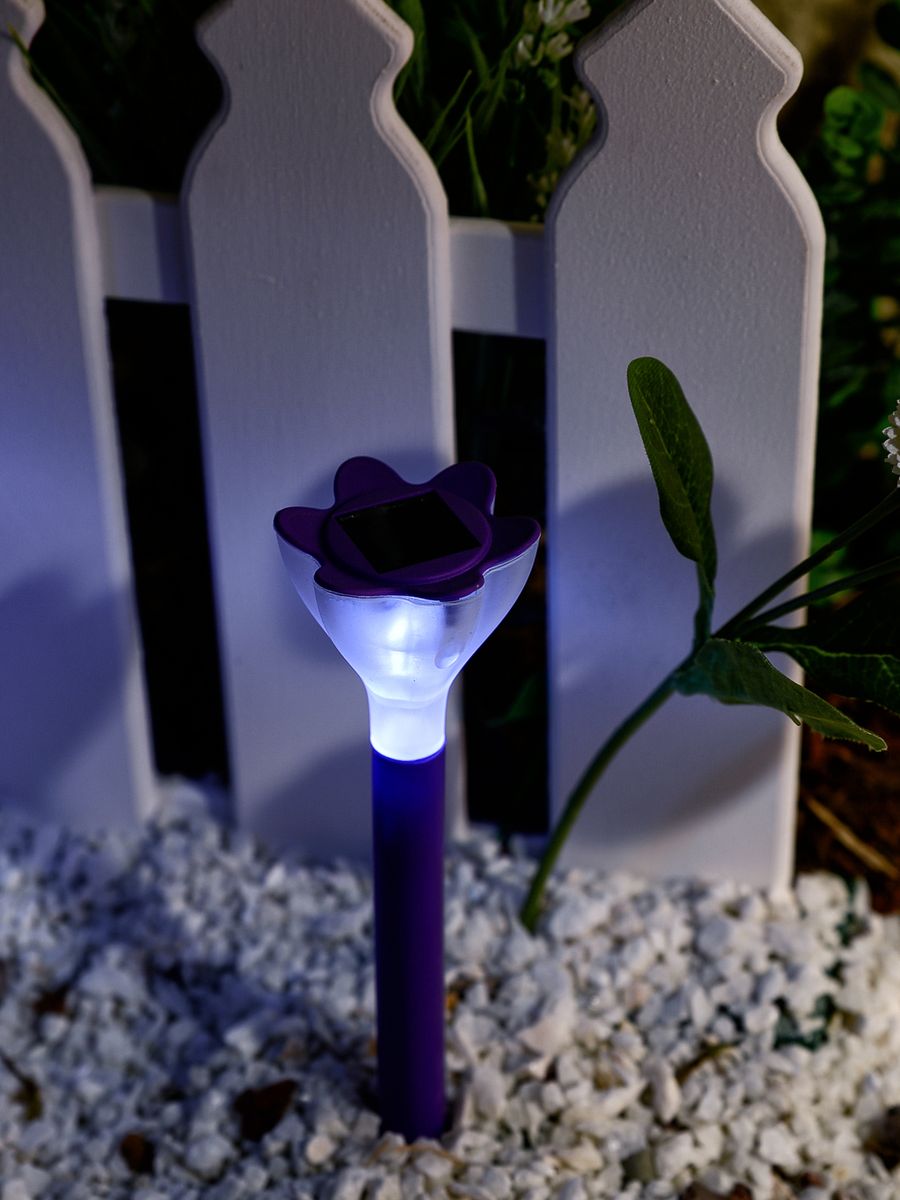 Светильник на солнечных батареях (10623) Uniel Promo USL-C-417/PT305 Purple Crocus