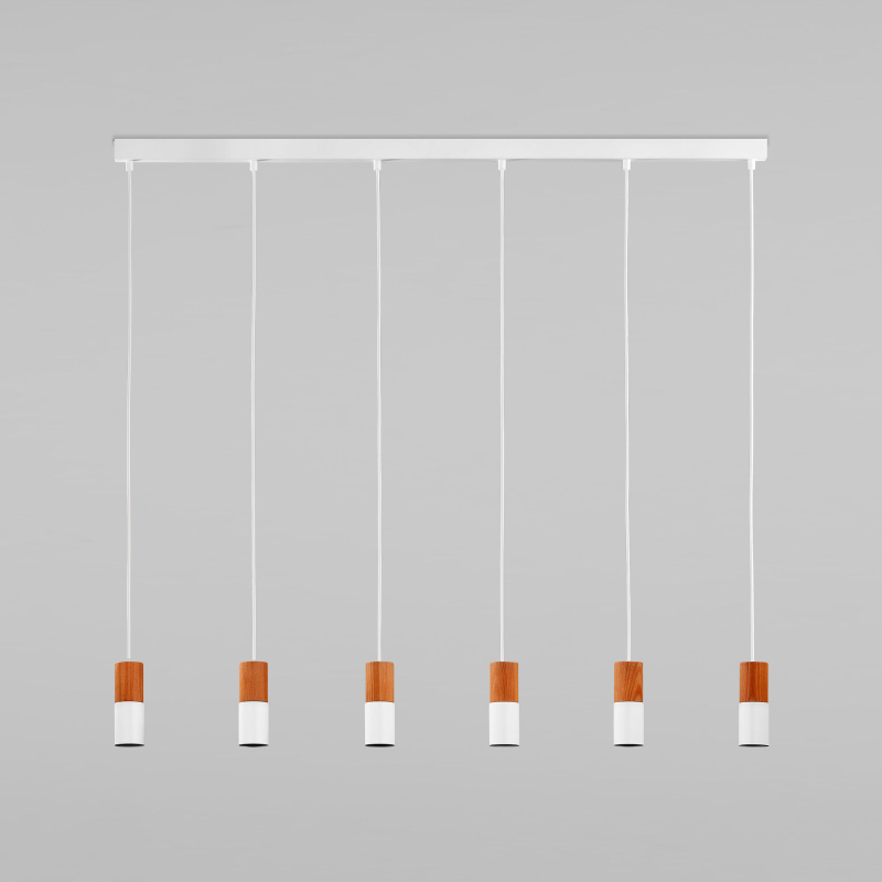 Подвесная люстра TK Lighting 6308 Elit White Wood