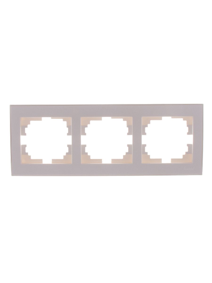 Рамка 3-местная горизонтальная Lezard Rain 703-3030-148