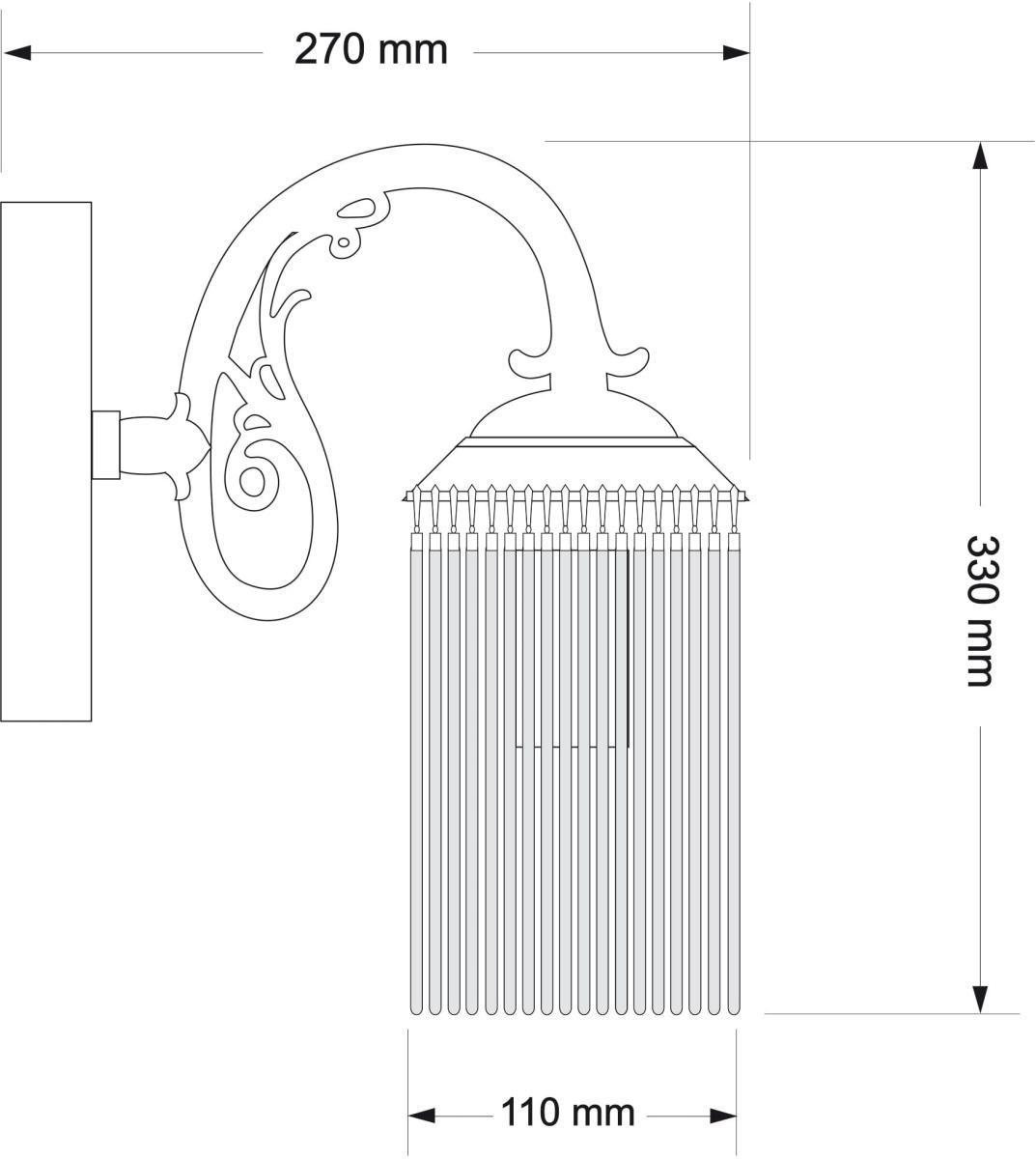 Бра Kutek Fiore FIO-K-1 (P)