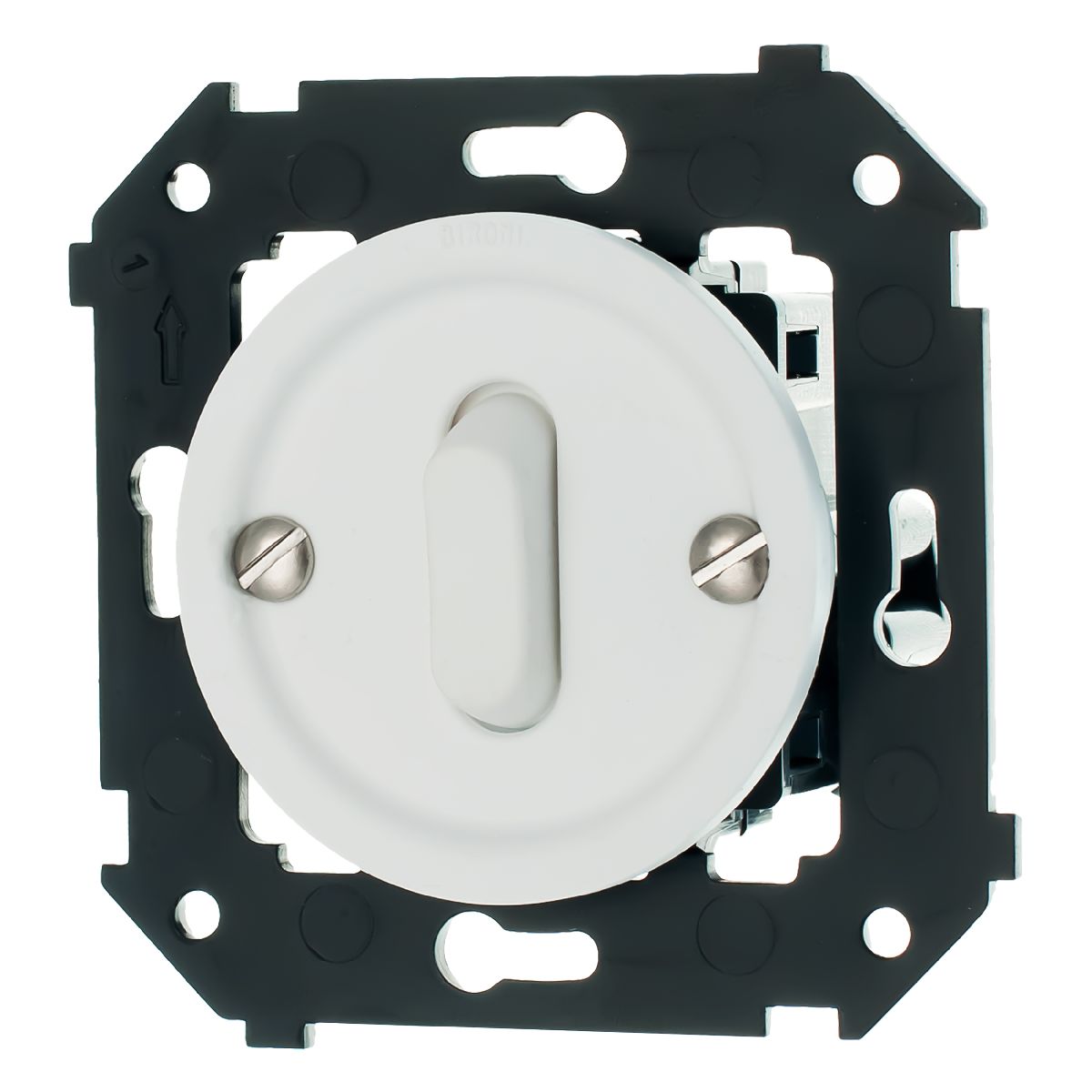 Выключатель одноклавишный Bironi Шедель Бриз B3-220-21M