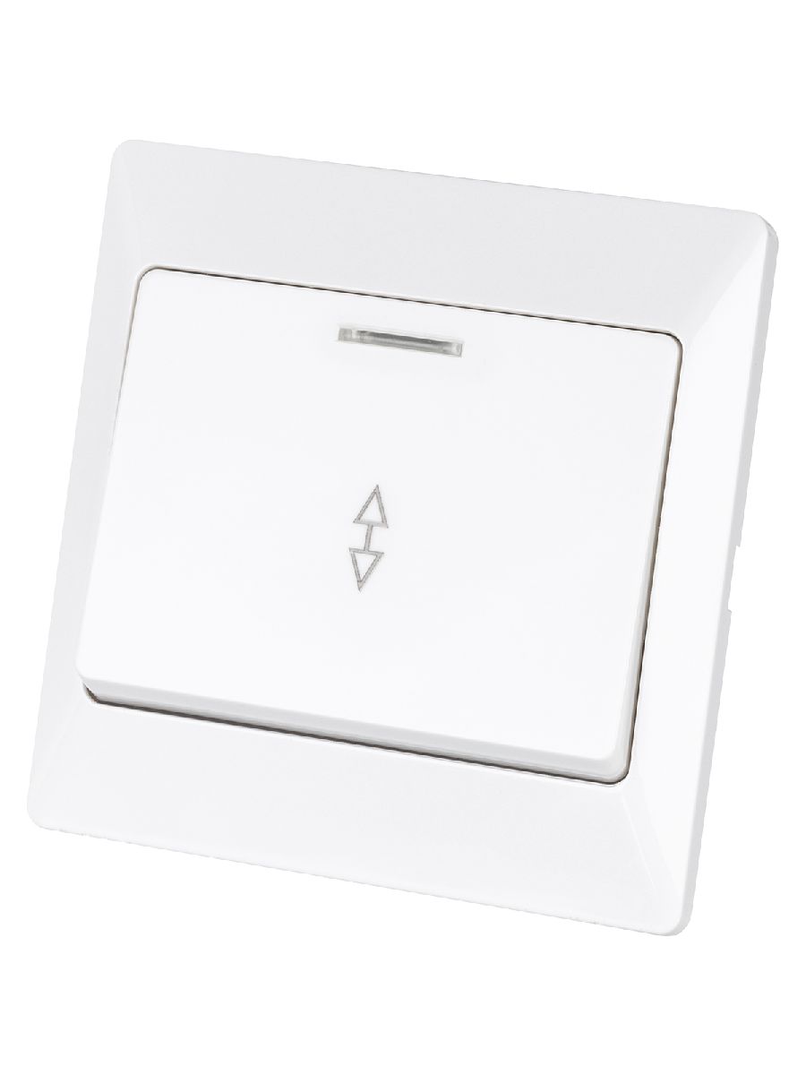 Выключатель одноклавишный с подсветкой на 2 направления Ильмень TDM Electric SQ1823-0006