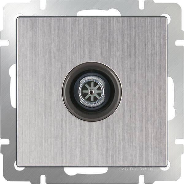 ТВ-розетка Werkel оконечная глянцевый никель WL02-TV 4690389119613