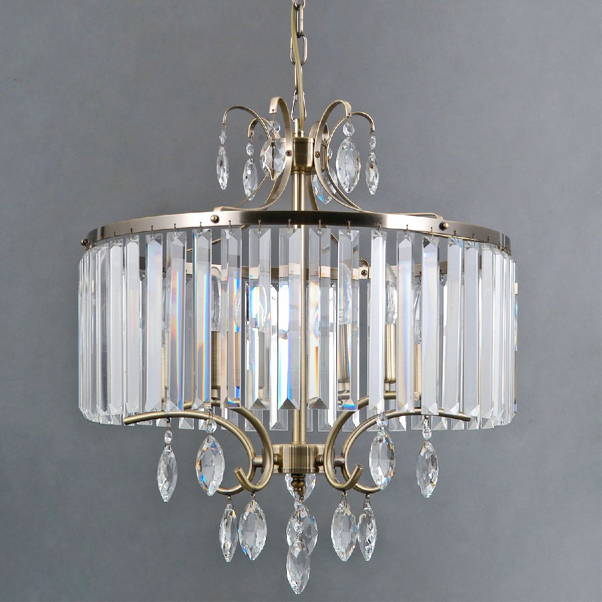 Подвесная люстра Illumico IL3519-5PSQ-24 AB LYRA