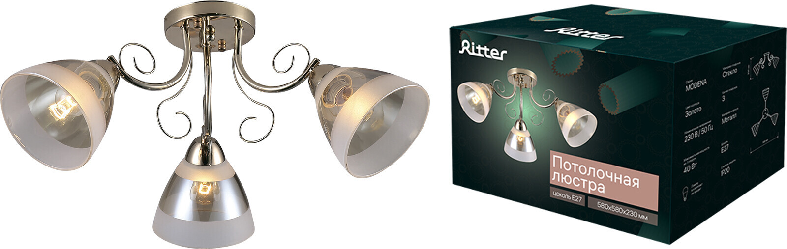 Потолочная люстра Ritter Modena 52545 5