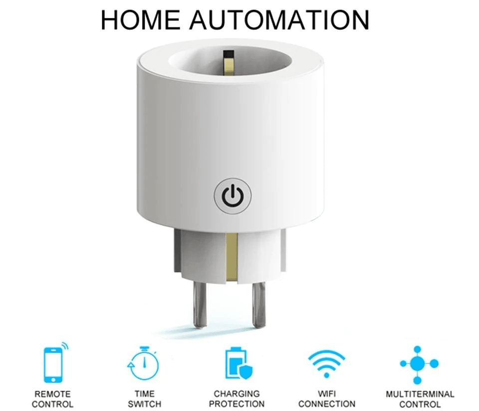 Розетка 1-пост. Moes Smart Socket Wi-Fi 250В 16А IP20 WK-UEU16-M