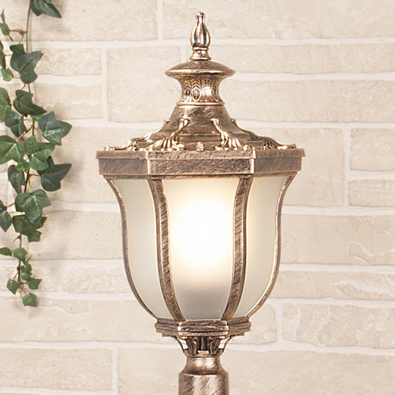 Уличный светильник Elektrostandard Taurus F черное золото 4690389065040