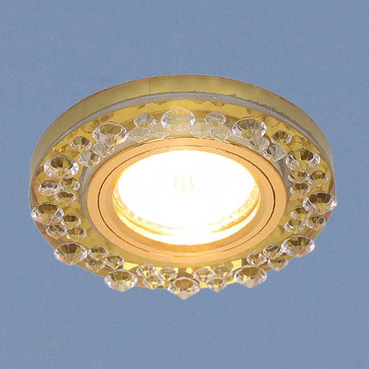 Встраиваемый светильник Elektrostandard 8260 MR16 YL/GD зеркальный/золото 4690389056697