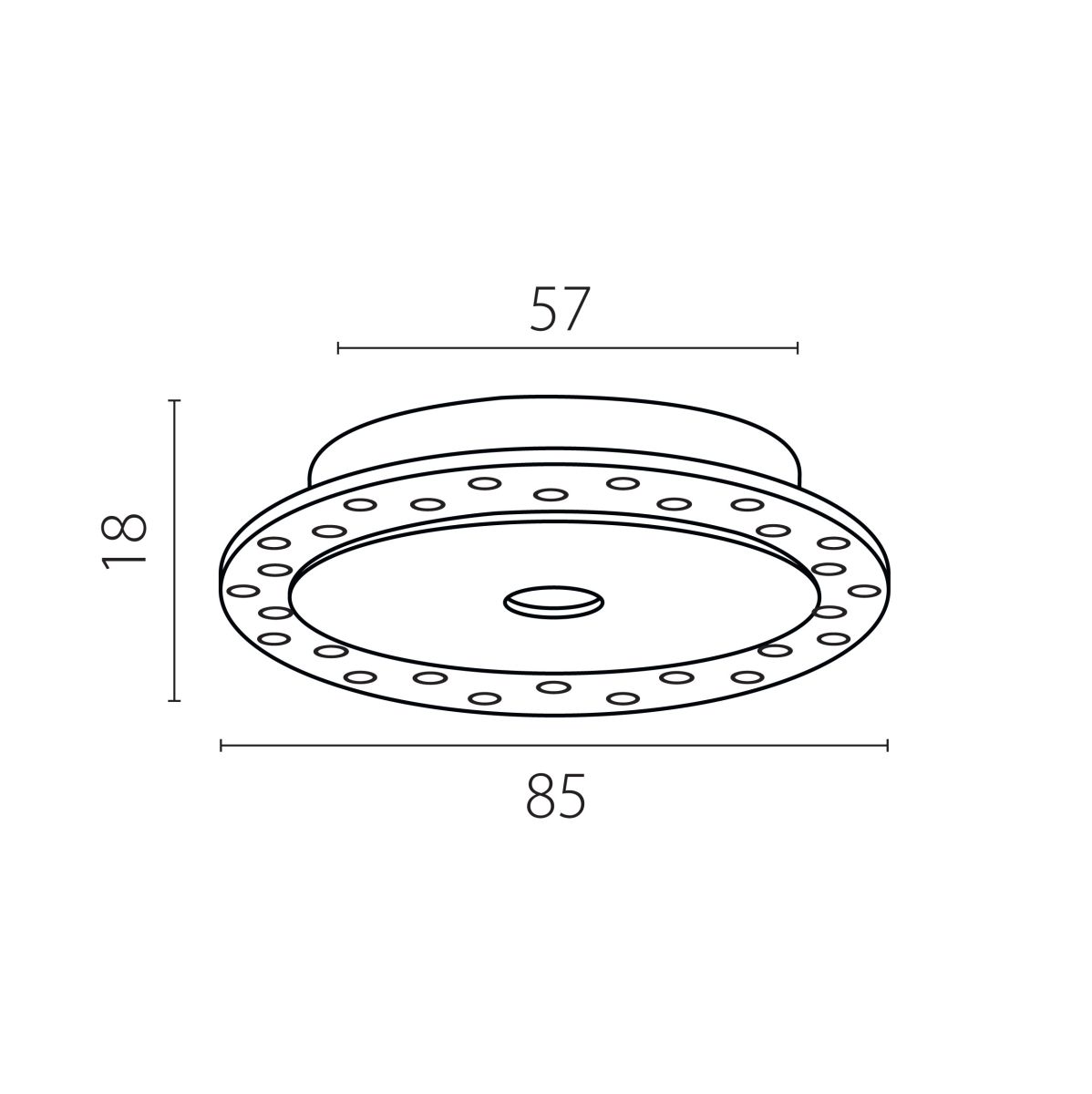 Рамка скрытого монтажа плоская для светильников Lightstar Spira 0741х6 (D65) 074106-02
