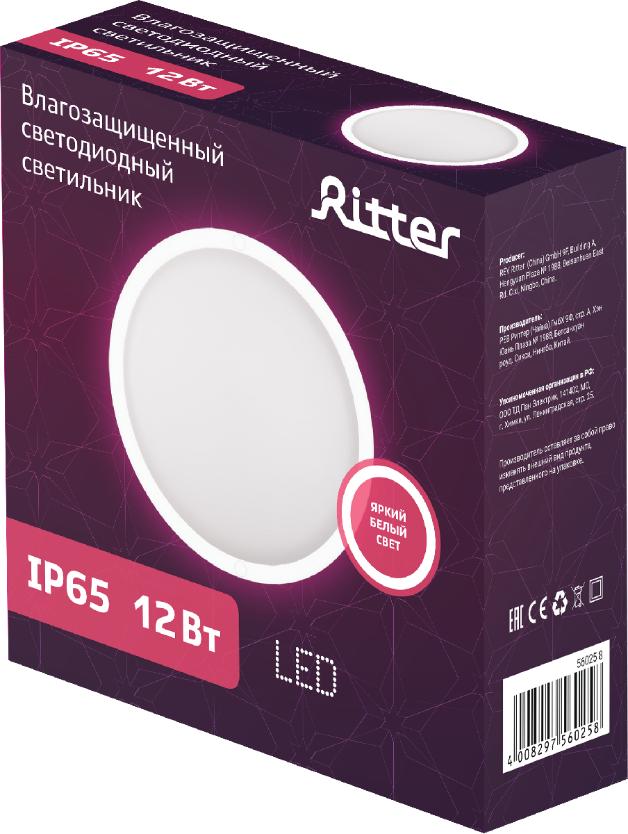 Настенно-потолочный светильник Ritter 56025 8