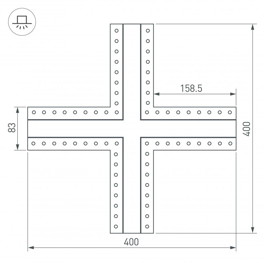 Соединитель профиля Arlight 030099