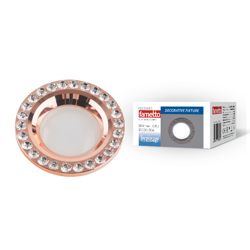 Встраиваемый светильник Fametto Vernissage DLS-V106 GU5.3 COPPER UL-00000349
