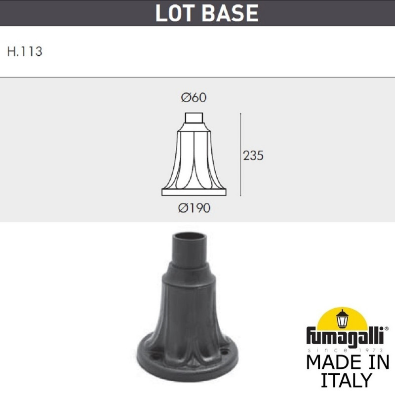 Садовый светильник Fumagalli G40.113.000.AYE27