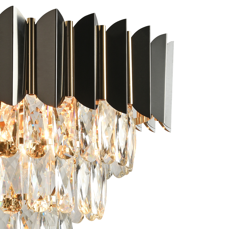 Подвесная люстра Natali Kovaltseva DARIAN II 81448/8C GOLD BLACK