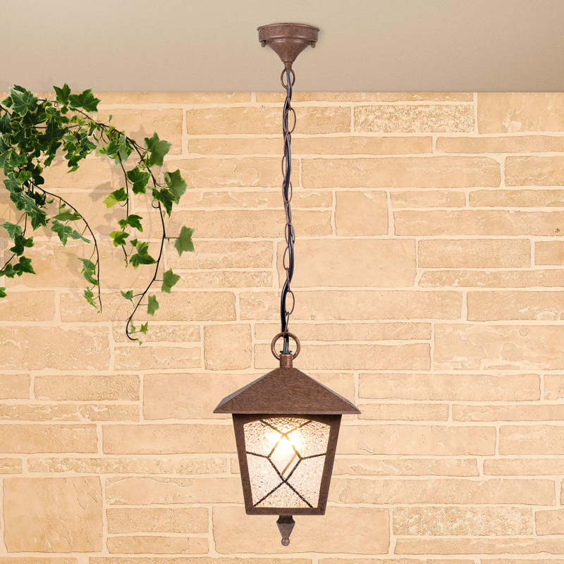 Уличный подвесной cветильник Elektrostandard Lyra H брауни GL 1012H 4690389134241