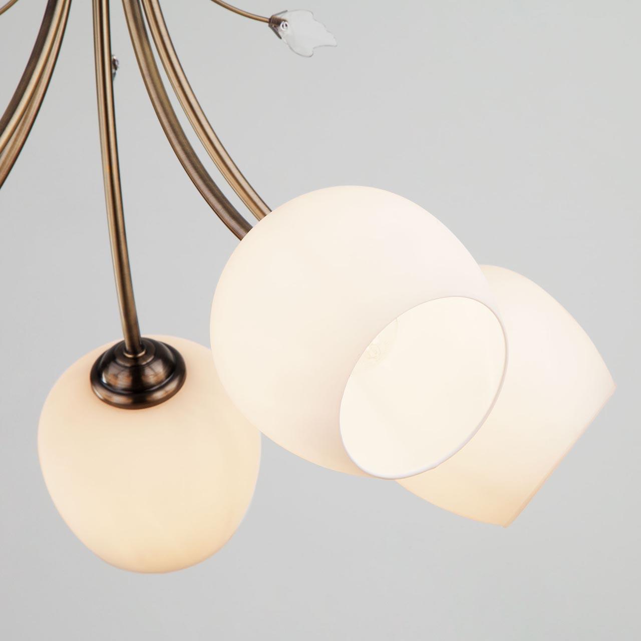 Подвесная люстра Eurosvet Carol 30123/5 античная бронза