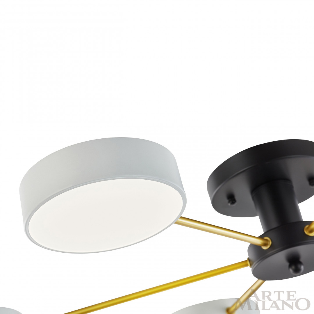 Потолочная люстра Arte Milano Ferrara 252006/6 Bk/Wh